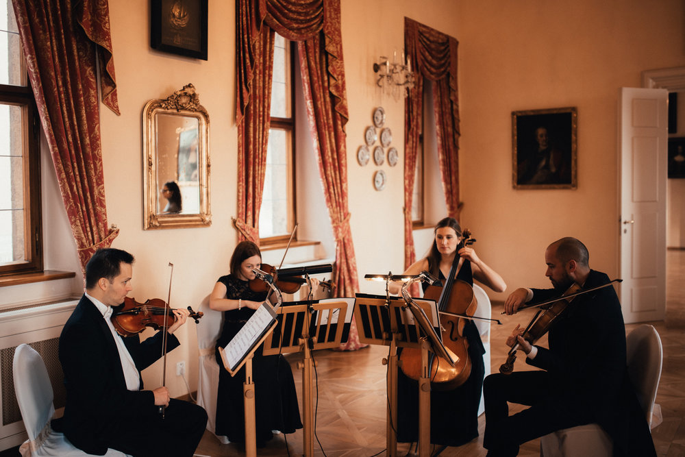 wedding string quartet in Prague