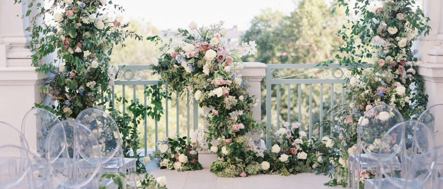 Wedding Ceremony Decoration at Hotel Bennett in Charleston